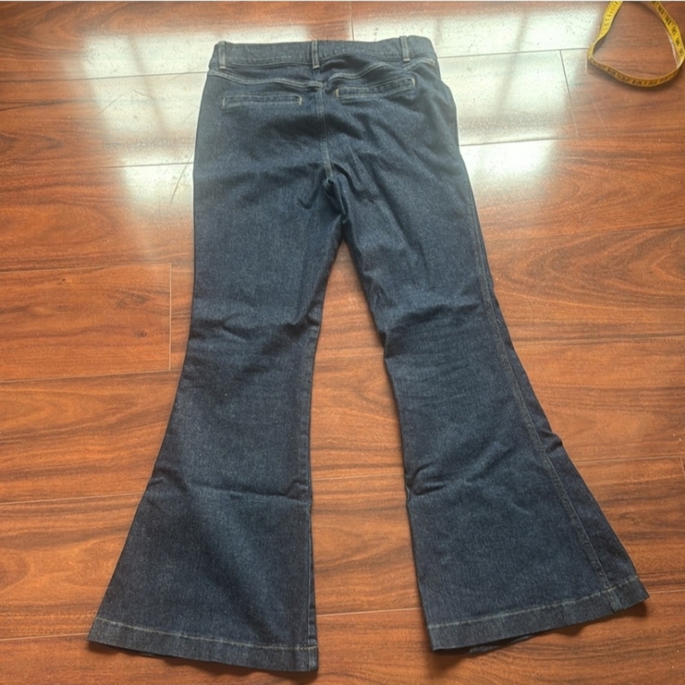 Spanx pintuck flared Jeans